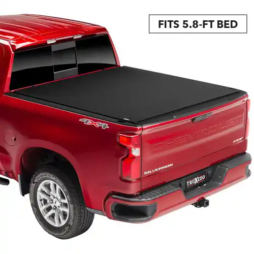 TruXedo Pro X15 Tonneau Bed Cover for 2019-2026 Chevrolet Silverado 1500 / GMC Sierra 1500 5'8" Bed without MultiPro Tailgate (New Body Style) - 1472401 Professional Grade