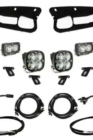 Baja Designs 2021-2024 Ford Bronco w/Steel Bumper S2 SAE Sportsmen Fog Pkt Light Kit w/Upfitter - Amber Trusted Brand