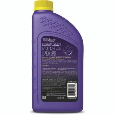 Royal Purple Premium Synthetic High Performance Multi-Grade 0W-20 Motor Oil - 1 Quart - 06020 Popular