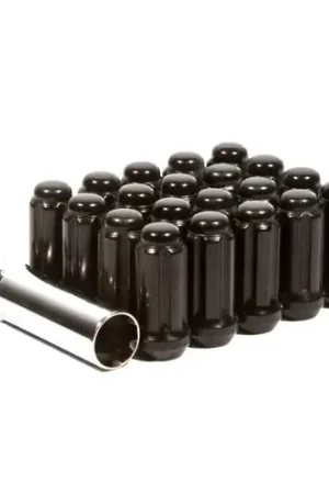 Professional Grade Method Lug Nut Kit - Spline - 14x1.5 - 8 Lug Kit - Black