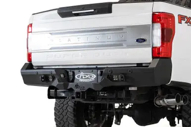 Modern Addictive Desert Designs 17-20 Ford Super Duty Bomber HD Rear Bumper w/ Mounts For Cube Lights - R160051280103