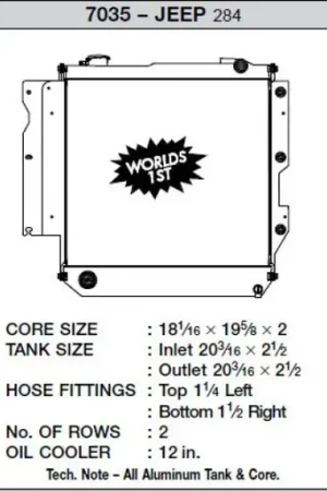 Special Discount CSF 05-06 Jeep Wrangler Radiator - 7035