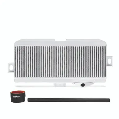 Free Shipping Mishimoto Subaru 08-21 WRX STi Top-Mount Intercooler Kit - Powder Coated Silver & Black Hoses