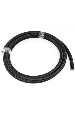 Deatschwerks 8AN Black Nylon Braided PTFE Hose - 10 Feet Crafted