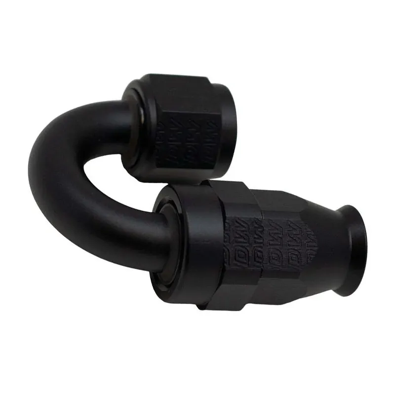 Deatschwerks 8AN Female Swivel 180-Degree Hose End PTFE Anodized Matte Black Fast Shipping