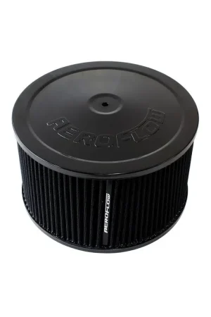 Final Sale Aeroflow 9" x 5" Air Filter Assembly 7-5/16" Neck - Black Cotton