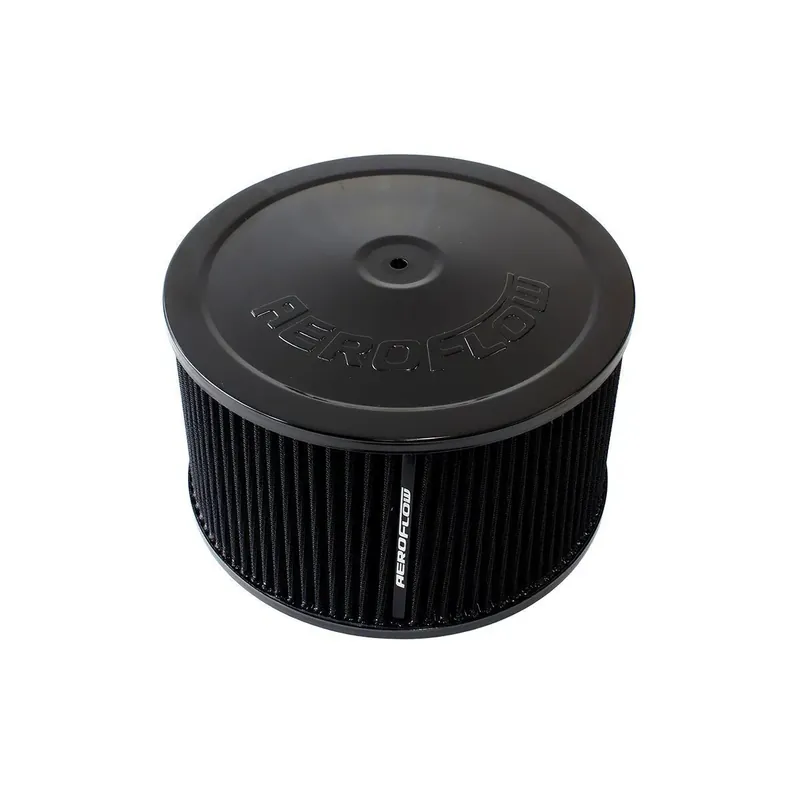 Final Sale Aeroflow 9" x 5" Air Filter Assembly 7-5/16" Neck - Black Cotton