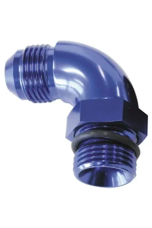 Mega Sale Aeroflow 90 Deg -12ORB To -10AN Full Flow Adapter W/Jam Nut - Black