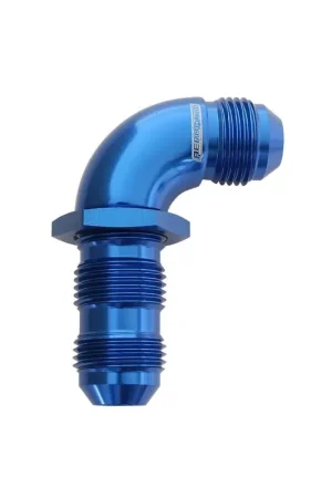 Aeroflow 90 Deg Full Flow Bulkhead -12AN - Black Deal