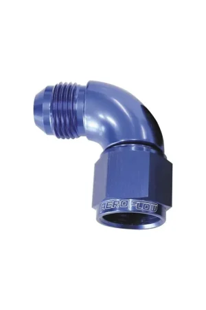 Flash Sale Aeroflow 90 Deg Full Flow Female/Male Flare Swivel -4AN - Black