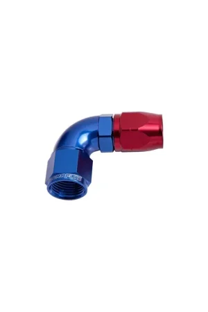 Special Offer Aeroflow 90 Deg Full Flow Swivel Hose End -6AN - Blue/Red