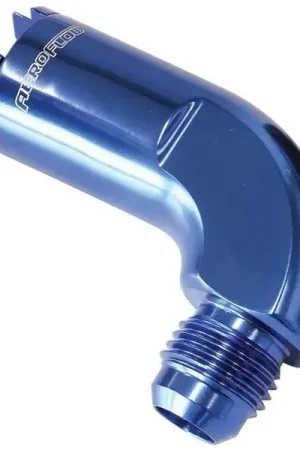 Low Price Aeroflow 90° Push-On EFI Fuel Fitting 3/8" hose pressure side to -8AN - Black