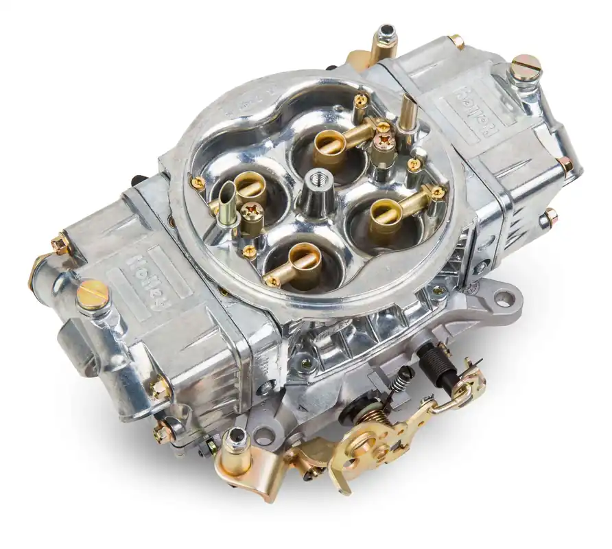 Limited Offer Holley Aluminum Street HP Carburetor 650 CFM - 4150 - Mechanical Secondaries - Shiny - Gasoline
