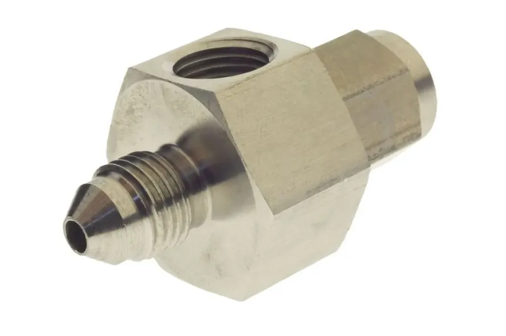 Raceworks AN-4 Swivel Female to AN Male with 1/8" NPT Port Stainless Discount
