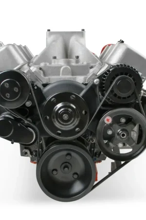 Sale Holley Big Block Chevy Mid-Mount Complete Accessory System Big Block Chevy Mid-Mount Complete Accessory System- Black Finish