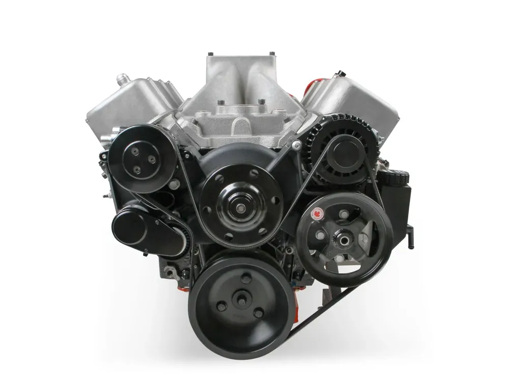 Sale Holley Big Block Chevy Mid-Mount Complete Accessory System Big Block Chevy Mid-Mount Complete Accessory System- Black Finish