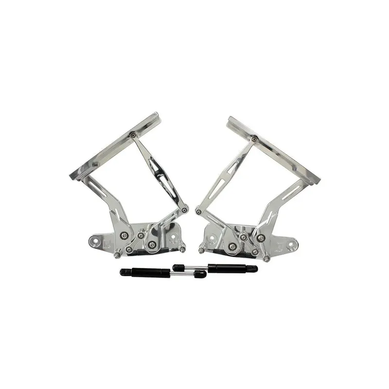 Discount Aeroflow Billet Bonnet Hinge Kit - Black (Holden HK-HT-HG)