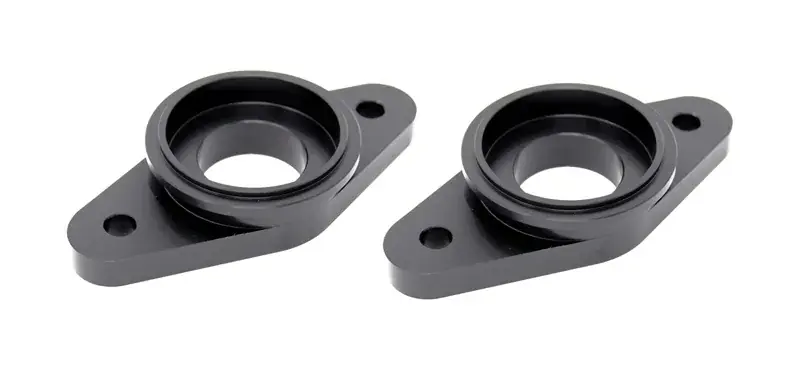Torque Solution Billet Stock to Tial Blow off Valve Adapter (GTR R35) Black Free Returns