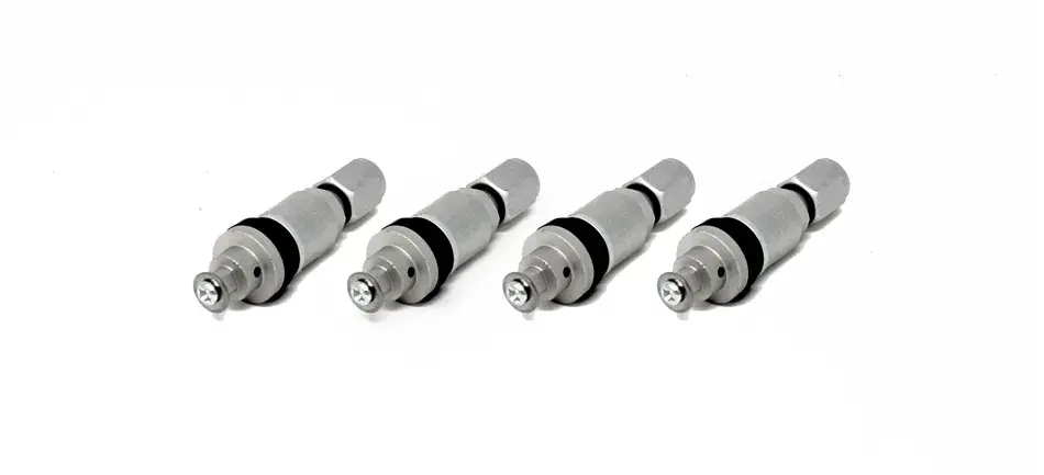 Torque Solution Billet TPMS Valve Stem Kit (WRX/STi 2008+) Silver Express Delivery