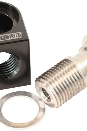 Weekend Sale Aeroflow Billet Valley Plate Banjo Oil Pressure Adapter (GM LS)