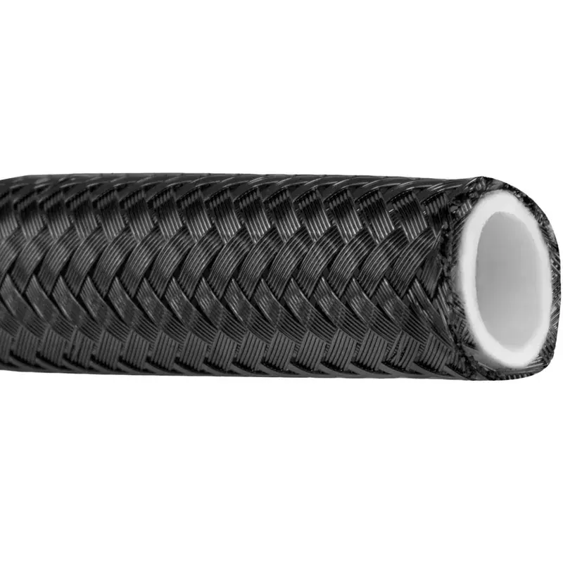 Proflow Black Stainless Steel Braided PTFE Hose -10AN 1 Metre Length Direct From Manufacturer