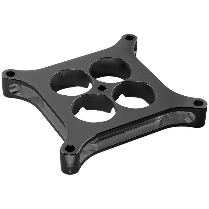 Proflow Carburettor Spacer Aluminium Black Anodised 1in Thick Tapered Combo 4150 Square Bore Get Yours