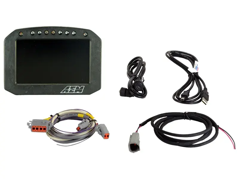 Get Yours AEM CD-5F Carbon Flat Panel Digital Display, with Internal Logging, No Internal GPS
