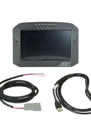 AEM CD-7F Carbon Flat Panel Digital Display with Internal Logging, No Internal GPS Mega Sale