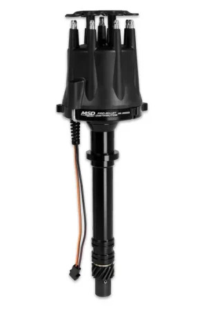 MSD Chevy Black V8 Pro-Billet Distributor This is our most popular performance distributor! Must be used with an 6, 7 or 8-series ignition. Now in Black! Certified