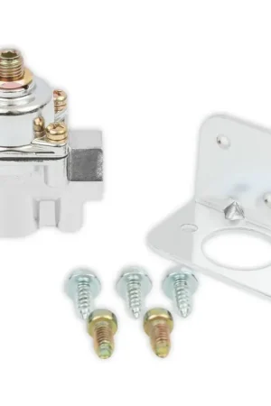 New Release Holley Chrome Carbureted Fuel Pressure Regulator Street/Strip Carbureted Applications Two Port Adjustable from 1 to 4 PSI