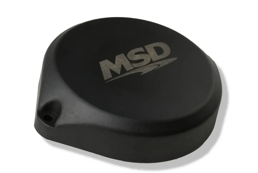 MSD COP Blank Cap For Dual Sync Distributors, Black Blank Cap for Pro-Billet Hall Effect Dual Sync Distributors. Brand New