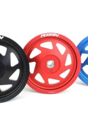 Limited Edition Perrin Crank Pulley Large Hub (FA/FB Engines) Black