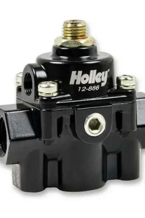 Next Day Delivery Holley Die Cast EFI By Pass Style Fuel Pressure Regulators Black Die Cast Fuel Regulator, 60 PSI