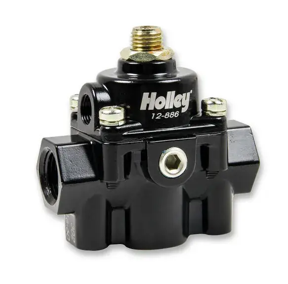 Next Day Delivery Holley Die Cast EFI By Pass Style Fuel Pressure Regulators Black Die Cast Fuel Regulator, 60 PSI