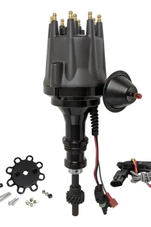 Free Shipping Proflow Distributor Billet Black Ready-to-Run Vacuum Advance For Ford 289 302 Windsor