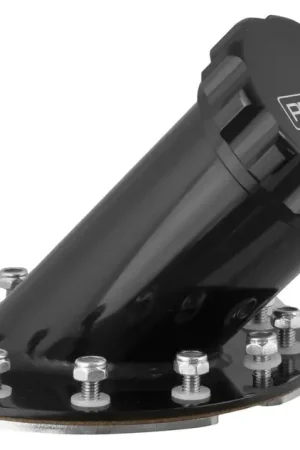 Proflow Fuel Filler Neck Aluminium Black 45 Degree 60mm Diameter Neck 12-Bolt Flange 4.75'' PCD Hassle-Free Returns