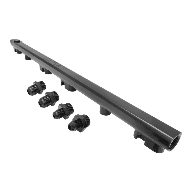 Proflow Fuel Rail Kit For Nissan & Holden RB30 -08AN ORB Ports Billet Aluminium Black Anodised Cheap