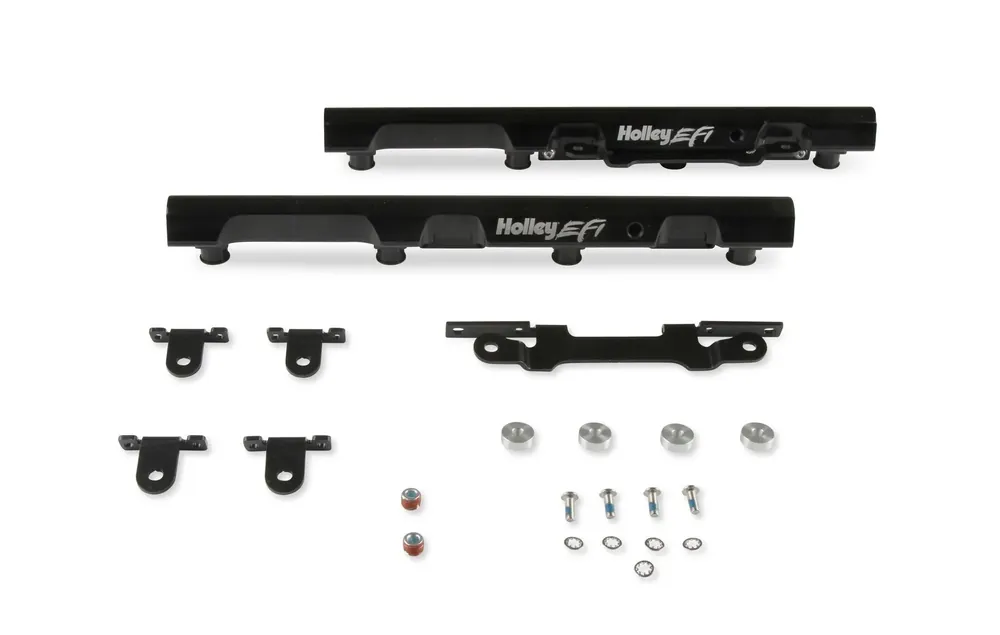 Place Order Holley EFI Hi-Flow Billet Fuel Rails for Gen III Hemi Engines 2003-2021 Naturally Aspirated Gen III Hemi Engines-5.7, 6.1, and 6.4 Liter