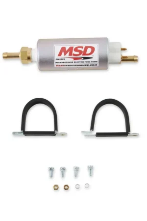 Free Returns MSD High Pressure Electric Fuel Pump Multiport EFI systems require a stable fuel supply to maintain best performance throughout the engine's rpm range.