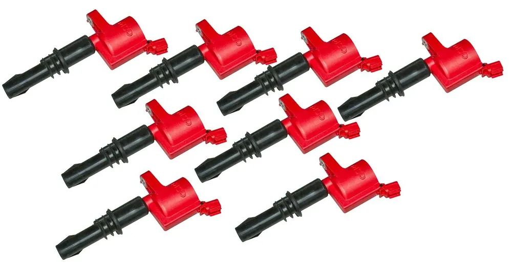 MSD Ignition Coil - Blaster - Ford 3-Valve V8 - Red - 8-Pack 2004-2008 Ford 4.6L/5.4L/6.8L - 3-Valve Money Back Guarantee