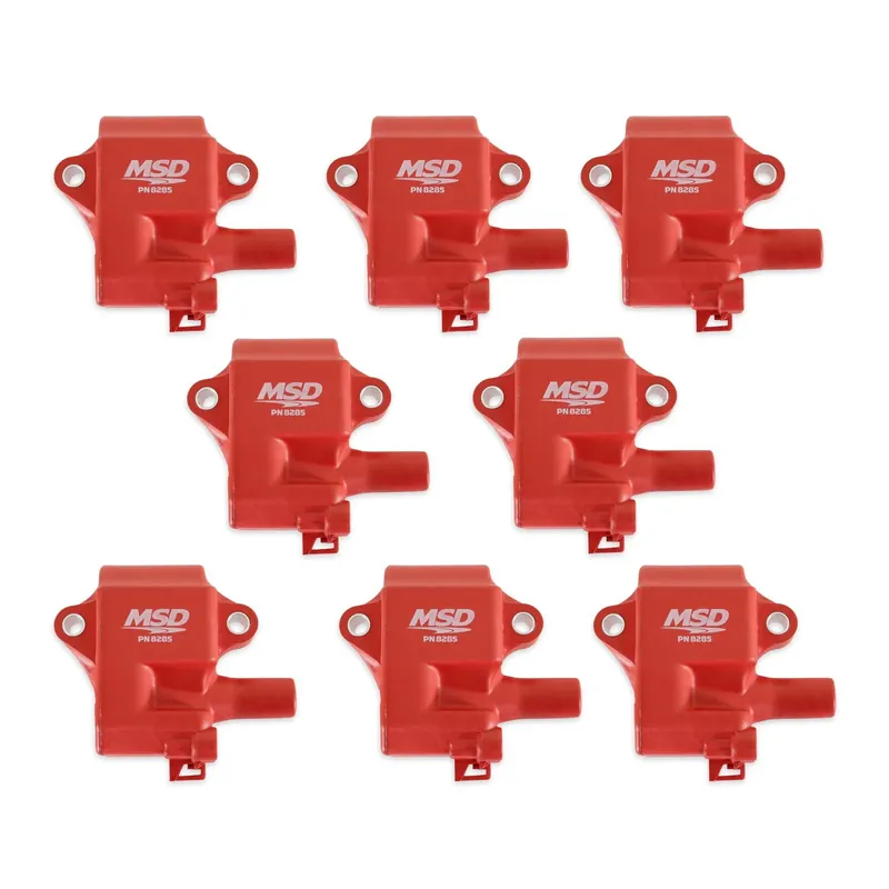 MSD Ignition Coil - Pro Power Series - GM LS1/LS6 Engines - Red - 8-Pack Markdown