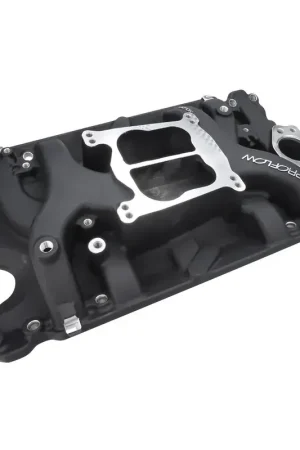Proflow Intake Manifold AirDual Aluminium Black Square/Spread Bore For Holden Commodore V8 253 308 Don’t Miss Out