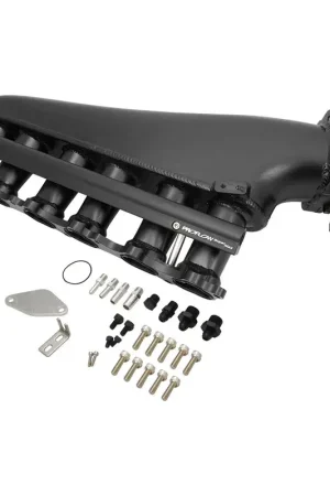 Worldwide Shipping Proflow Intake Manifold Kit Fabricated Aluminium Black For Toyota 1JZ-GTE Inlet Plenum 90mm Throttle Body Fuel Rail