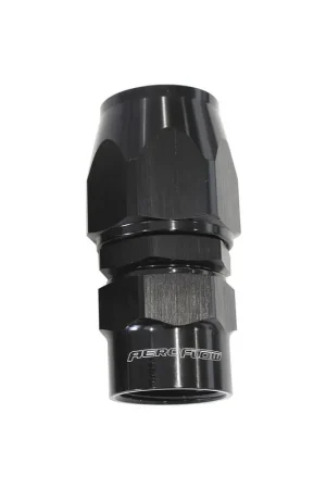 Popular Aeroflow Kryptalon Lightweight Big Bore Straight Hose End -4AN - Black - 1 Piece