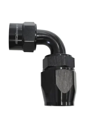 Wholesale Aeroflow Kryptalon Lightweight Full Flow Swivel 90 Deg Hose End -4AN - Black - 1 Piece
