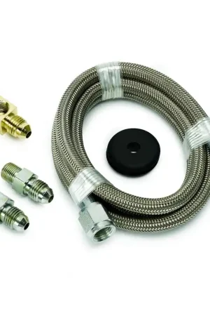 Autometer Line Braided Stainless Steel #4 Dia. 4Ft. Length -4AN And 1/8" NPTF Fittings Price Cut