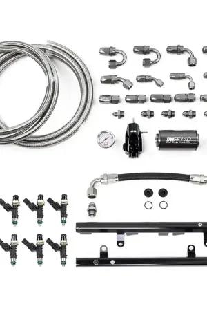 Deatschwerks LS1/LS6 Fuel Rails w/Crossover, 1000cc/min Injectors and Full Return Plumbing Kit (Camaro 98-02) Wholesale