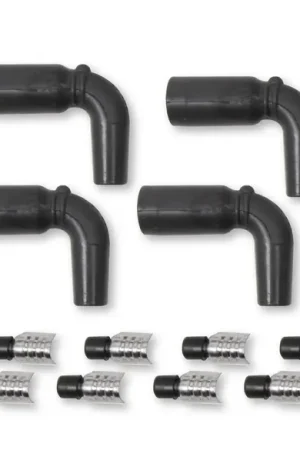 MSD LT1, 90 Degree Boots & Terminals, 8-Pack High Performance Boot and Terminal Kit for GM LT Ignition Wires Luxury