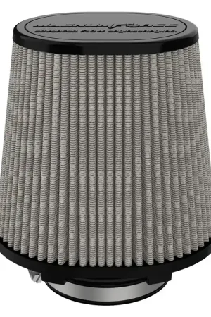 aFe Magnum FLOW Pro DRY S Air Filter - 4" Flange, 7.75 x 6.5" Base, 5.75 x 4.75" Top, 7" Height Hassle-Free Returns