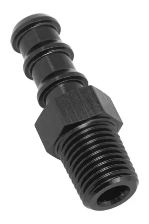 Proflow 1/4in Barb Male Fitting To 1/4in NPT Black Same Day Shipping